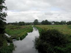 P20028250007	The view north from the bridge over the River Bure to the east of Buxton. 