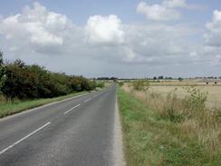 P20029020026	The view northwestwards towards Isleham from the old railway line. 