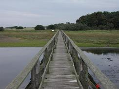 P2002A020010	The bridge over the creek in Aberlady. 