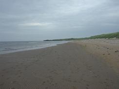 P2002A020013	A view along the beach towards Gullane Point. 