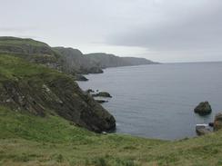 P2002A040025	Looking northwest from the road on the climb up to St Abb's Head. 