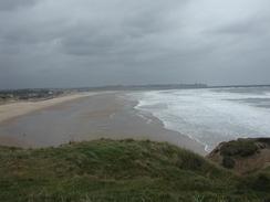 P2002A110018	Looking north along the beach from Trow Point. 