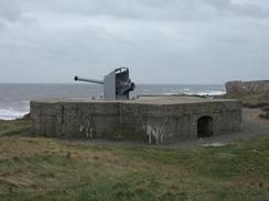 P2002A110019	The 'disappearing gun' on Trow Point. 