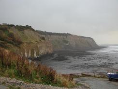 P2002A170001	The view towards Ness Point from Robin Hood's Bay. 