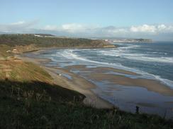 P2002A180005	A view west over Cayton Bay. 