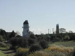 P2002A240030	A view over two of the Killingholme lighthouses. 