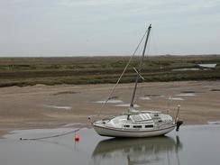 P2002B020091	A boat at Burnham Overy Staithe. 