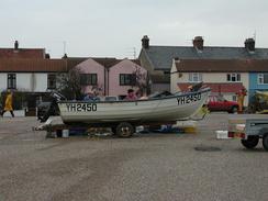 P2002B050040	Boats being worked on in the car park in Caister-on-Sea. 