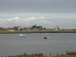 P2002B090027	Looking across the river towards Aldeburgh. 