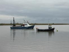 P2002B090038	Boats moored in Orford Quay. 