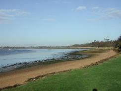 P2002B110010	Looking northwest up the River Deben from near Ramsholt Quay. 