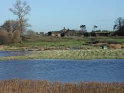 A view across lakes near Ramsholt Cliff. 