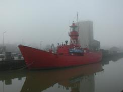 P2002B180073	An old lightship moored on the Colne in Colchester.