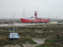 P2002B200005	The lightship viewed across Woodwolfe Creek. 