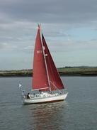 P2002B240024	A boat on the River Crouch. 