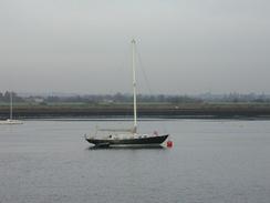 P2002B250024	A boat moored in South Fambridge. 