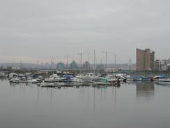 P2002B300067	Boats in the Royal Albert Dock. 