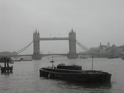 P2002C010029	A distant view of Tower Bridge. 