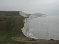 P20021010028	Looking eastwards from the Seven Sisters.  