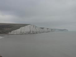 P20021010042	The view back over Cuckmere Haven to the Seven Sisters.  