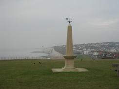 P2002C170005	A memorial on the cliffs in Telescombe. 