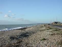 P2002C180072	A view along the beach in Rustington. 