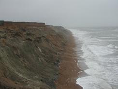 P2002C290064	The cliffs near Barton on Sea. 