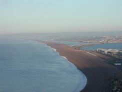 P20031050079	A view down over Chesil Beach. 