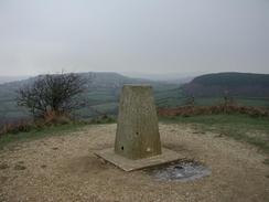 P20031070021	The trig point at the top of Golden Cap. 