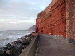 P20031090078	Red cliffs in Sidmouth. 