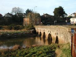 P20031100050	The bridge over the river in Topsham. 