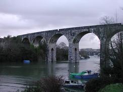 P20031210062	The viaduct over a creek below Coombe Road in Saltash. 