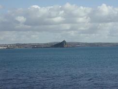 P20032050086	A distance view of St Michael's Mount. 