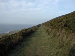 P20032190003	The path leading along the southern edge of Braunton Down.