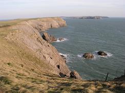 P20033140127	Looking eastwards towards Caldey Island.