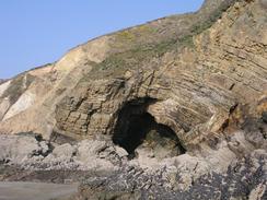 P20033190235	Rock formations near Penycwm beach.