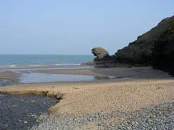 P20033250530	The beach in Llangranog.