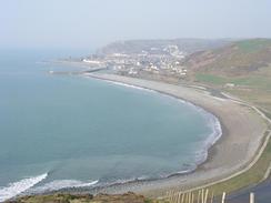 P20033260618	The view down over Aberystwyth.