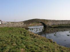 P20034081192	The old packhorse bridge in Aberffraw.