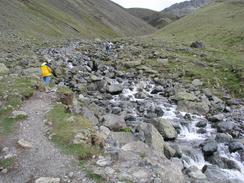 P20035062427	The descent down Scafell Pike.