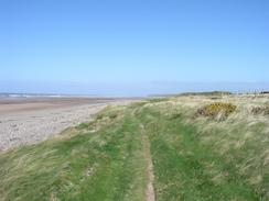 P20035082451	The track through the sand dunes near Starling Castle.