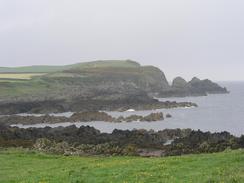 P20035223048	The view north along the cliffs from Isle of Whithorn.