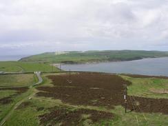 P20035243158	The view from the balcony of the Mull of Galloway lighthouse.