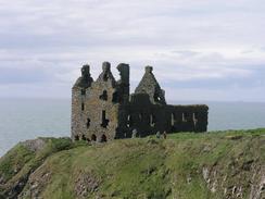 P20035253215	The ruins of Dunskey Castle.