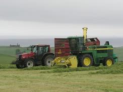 P20035273281	Collecting grass from a field.