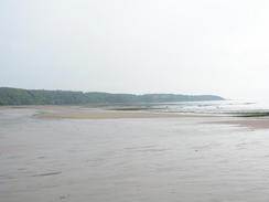 P20035293425	Looking south along the beach beside Culzean Bay.