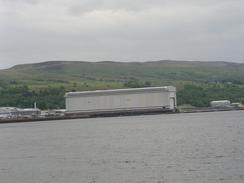 P20036033676	The view across Gare Loch towards Faslane submarine base.