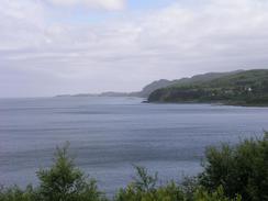 P20036184386	The view south along the coast towards Grogport.