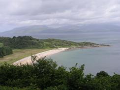 P20036204417	The view down over Saddell Bay.