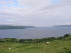 P20037095092	The Sound of Mull, with Mull on the left and Ardnamurchan on the rght.